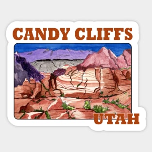 Candy Cliffs, Utah Sticker